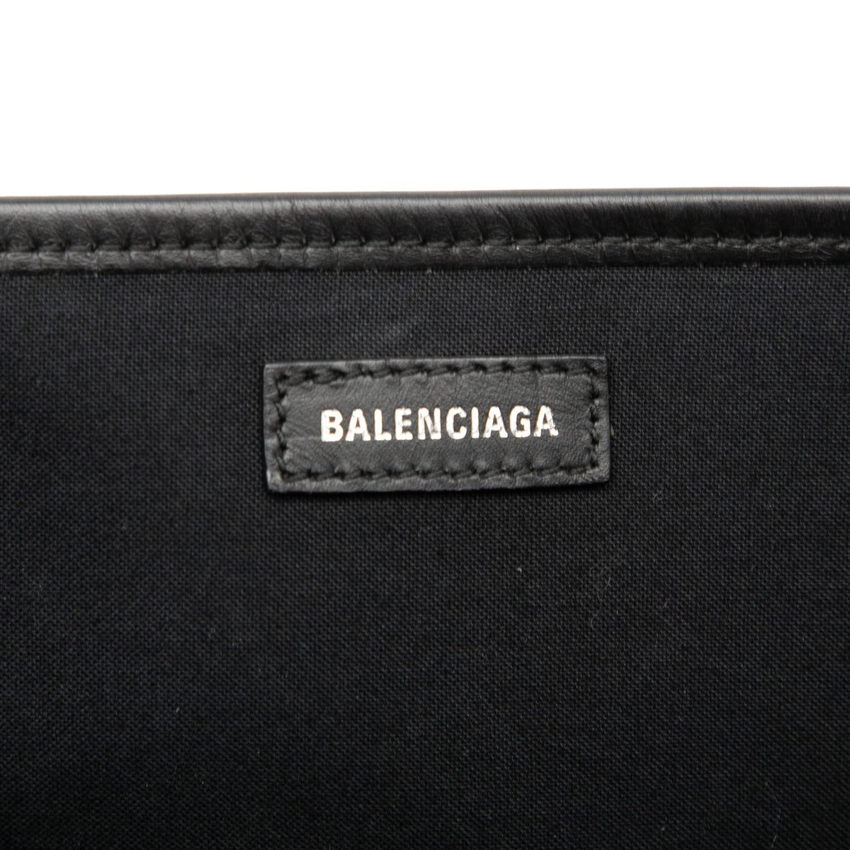 Balenciaga Canvas Navy Cabas Tote S