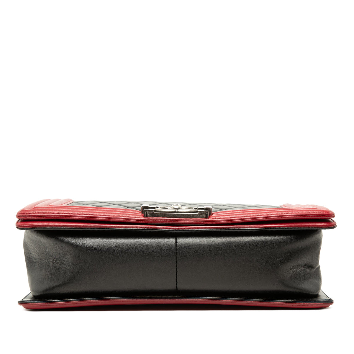 Chanel Old Medium Bicolor Quilted Lambskin Boy Flap
