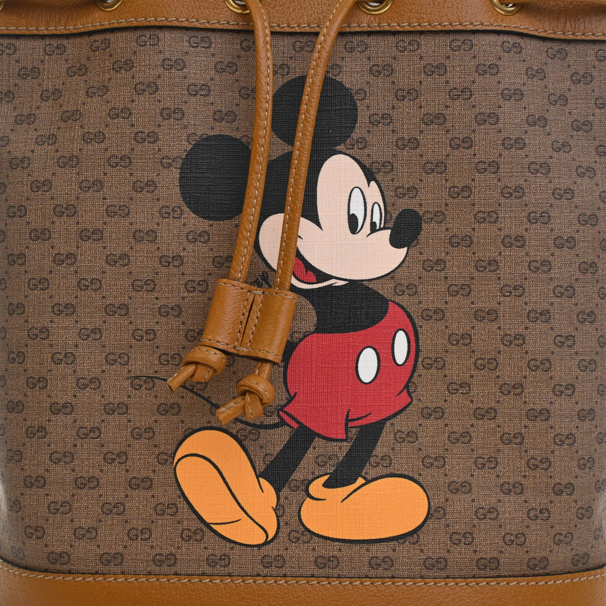 Gucci Micro GG Supreme Mickey Mouse Bucket Bag