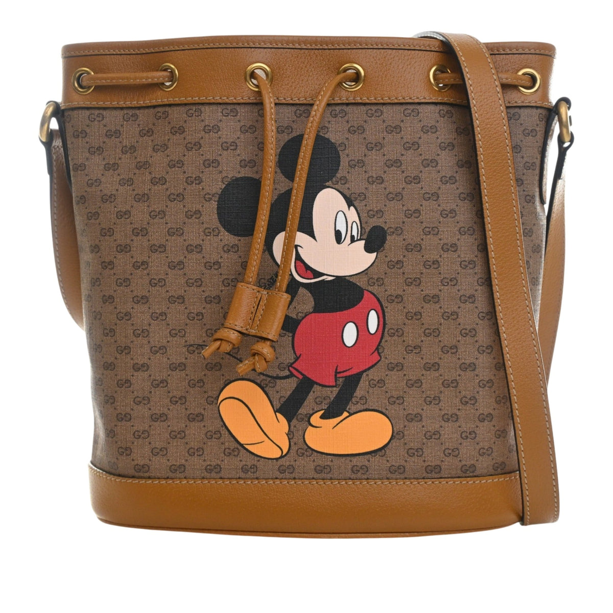 Gucci Micro GG Supreme Mickey Mouse Bucket Bag