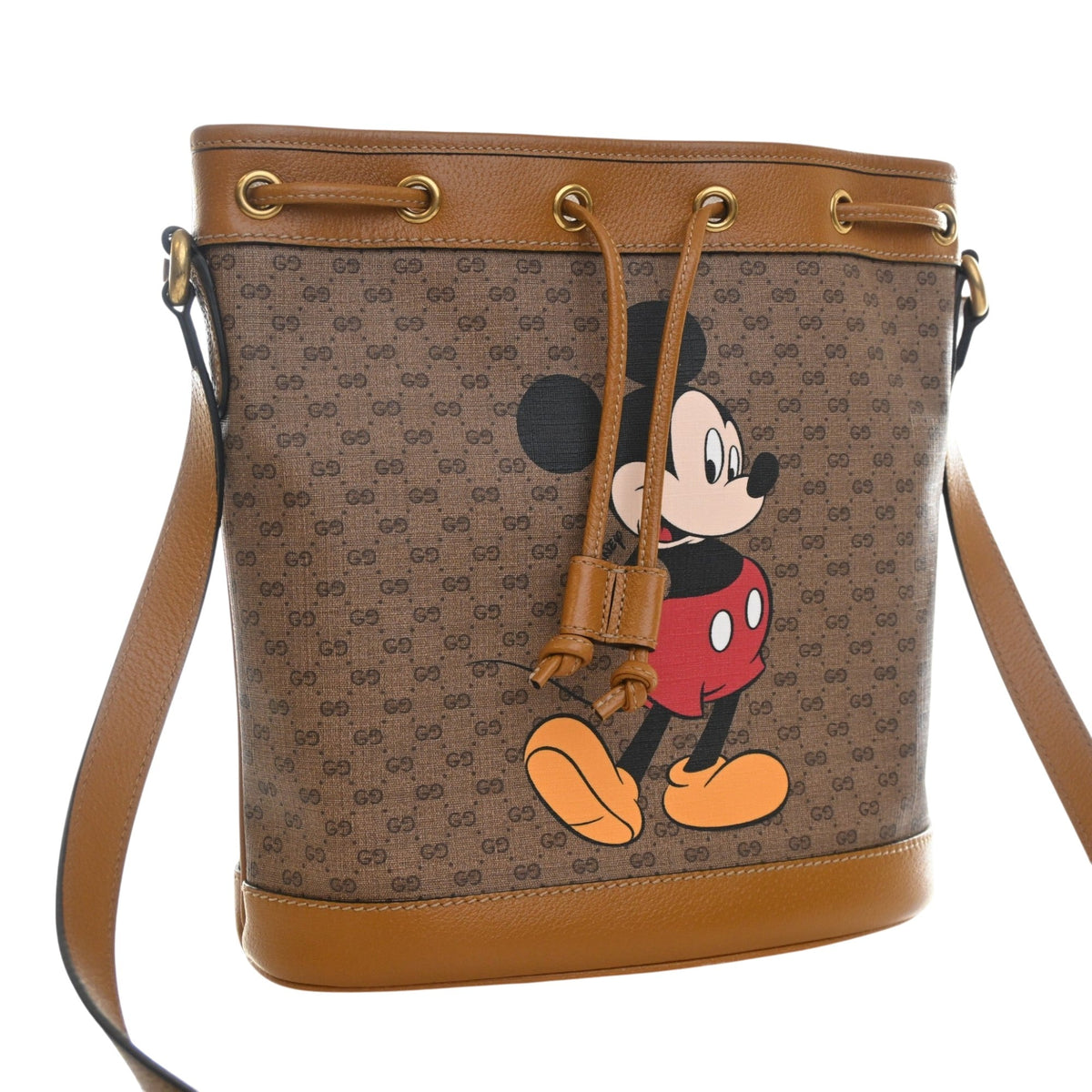 Gucci Micro GG Supreme Mickey Mouse Bucket Bag