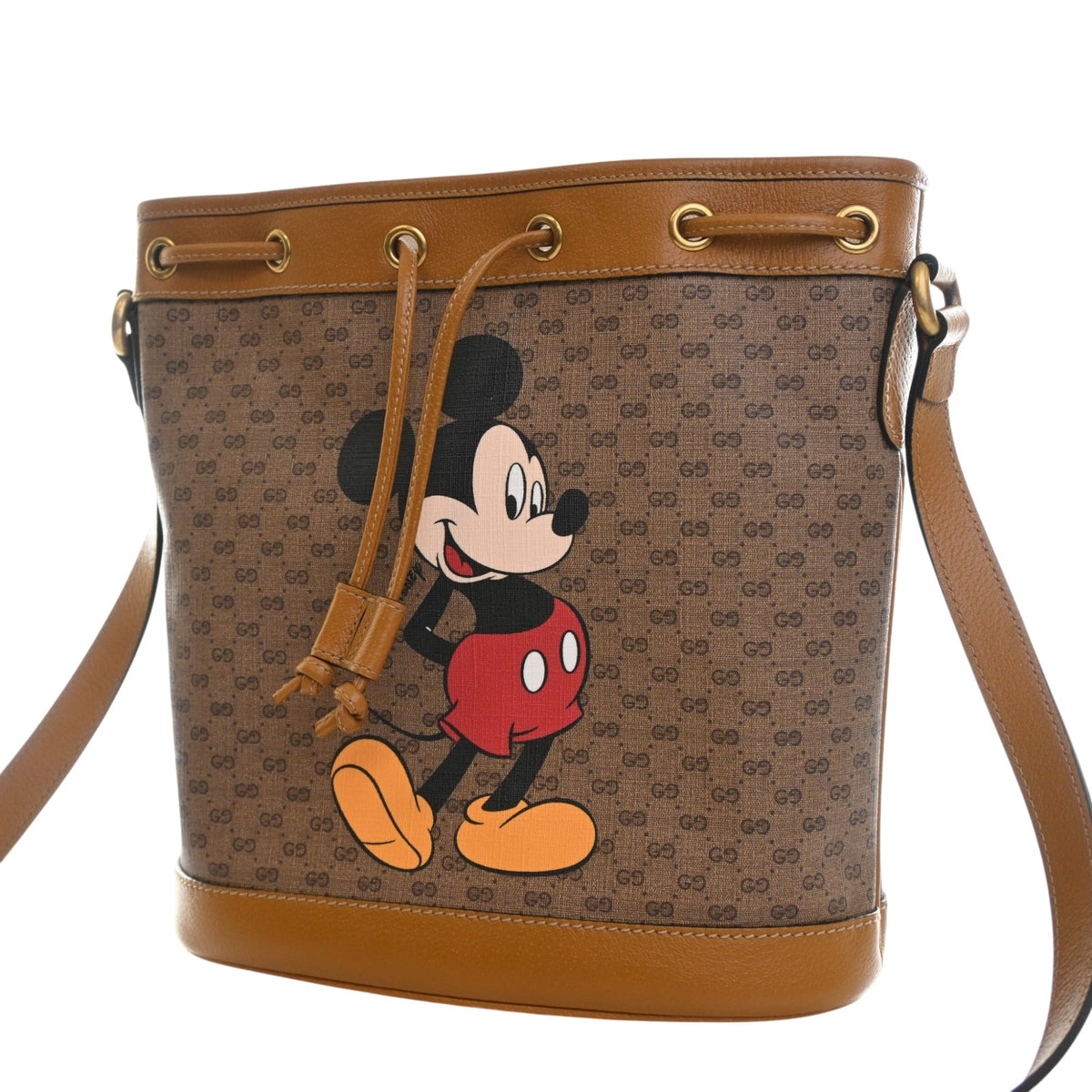 Gucci Micro GG Supreme Mickey Mouse Bucket Bag