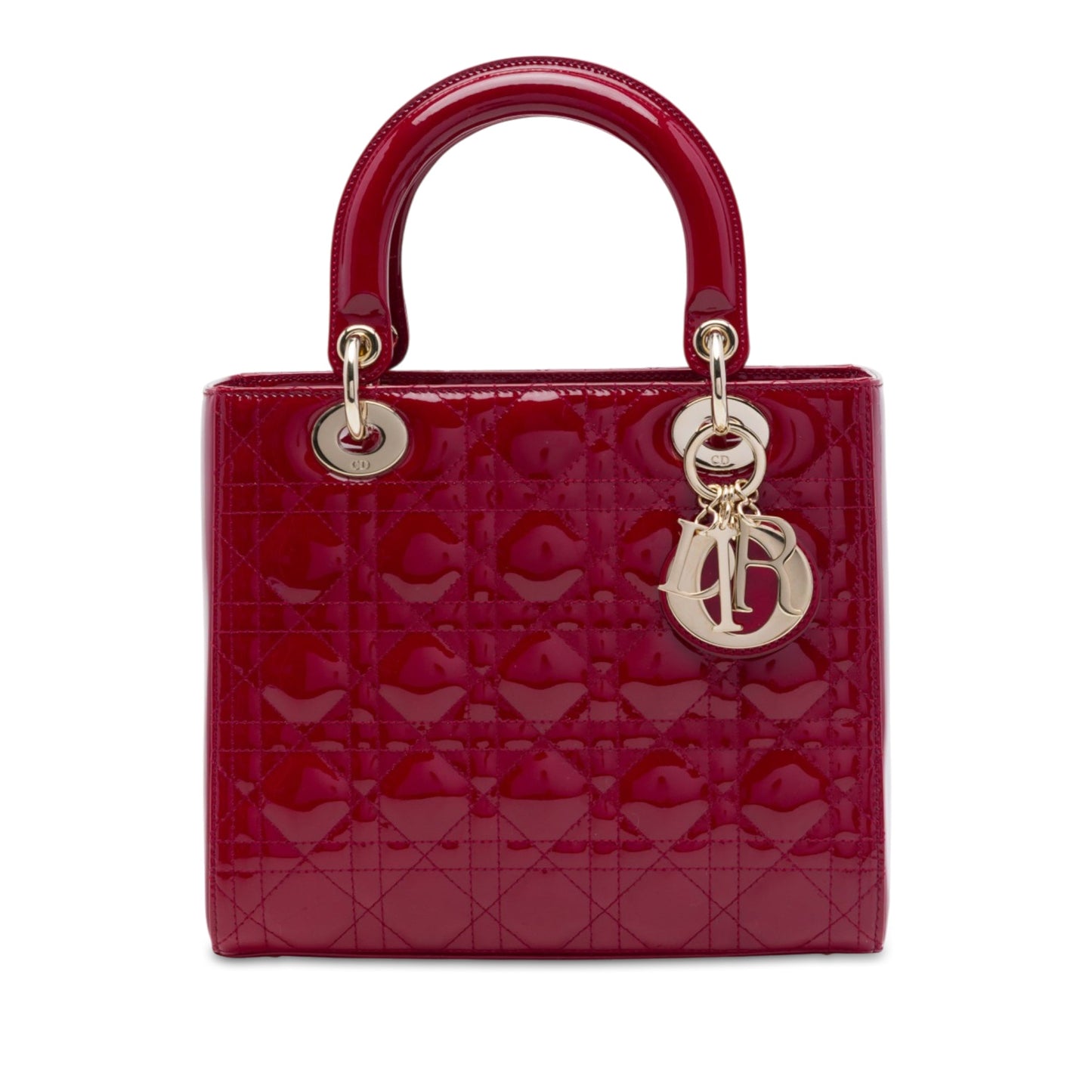 Dior Medium Patent Cannage Lady Dior