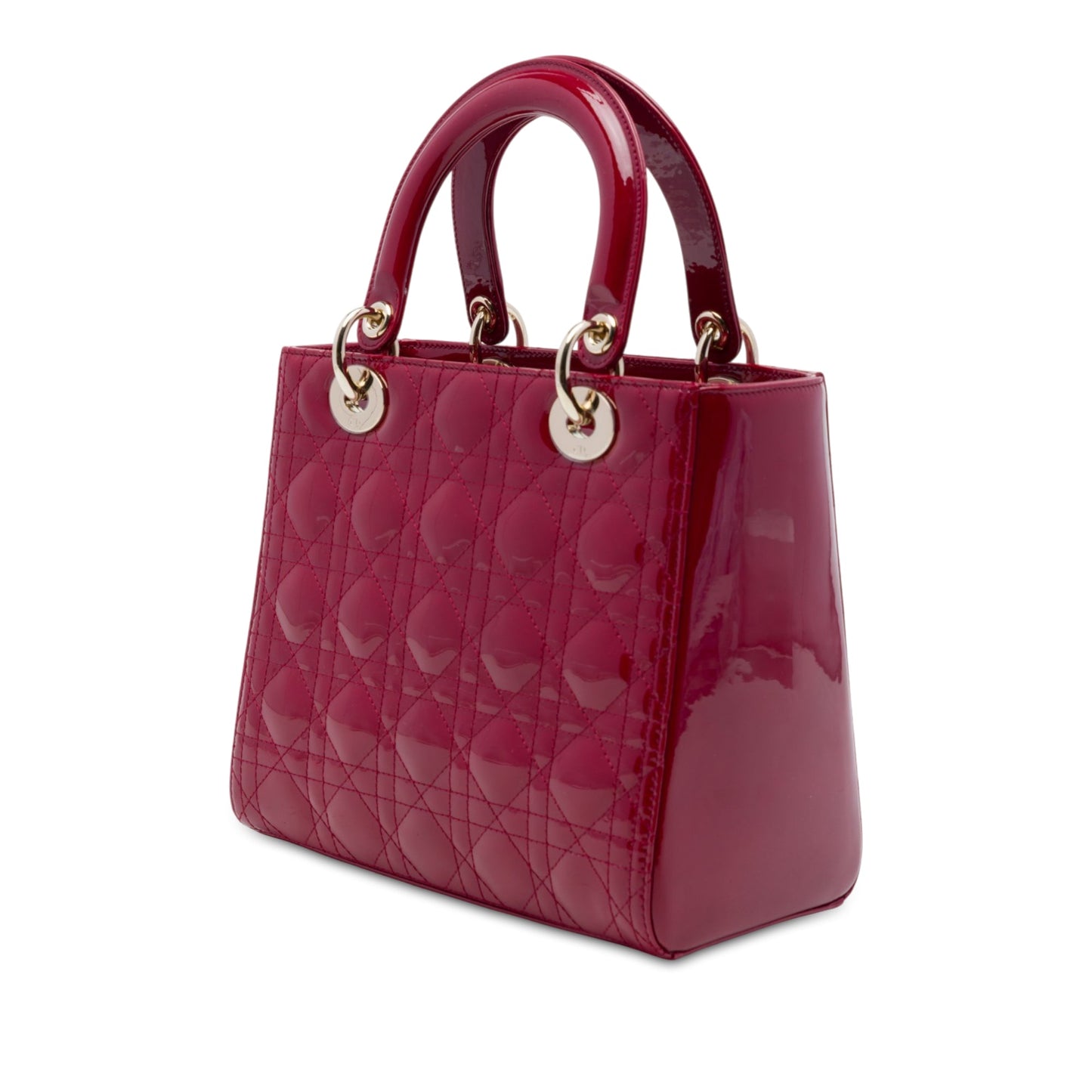 Dior Medium Patent Cannage Lady Dior