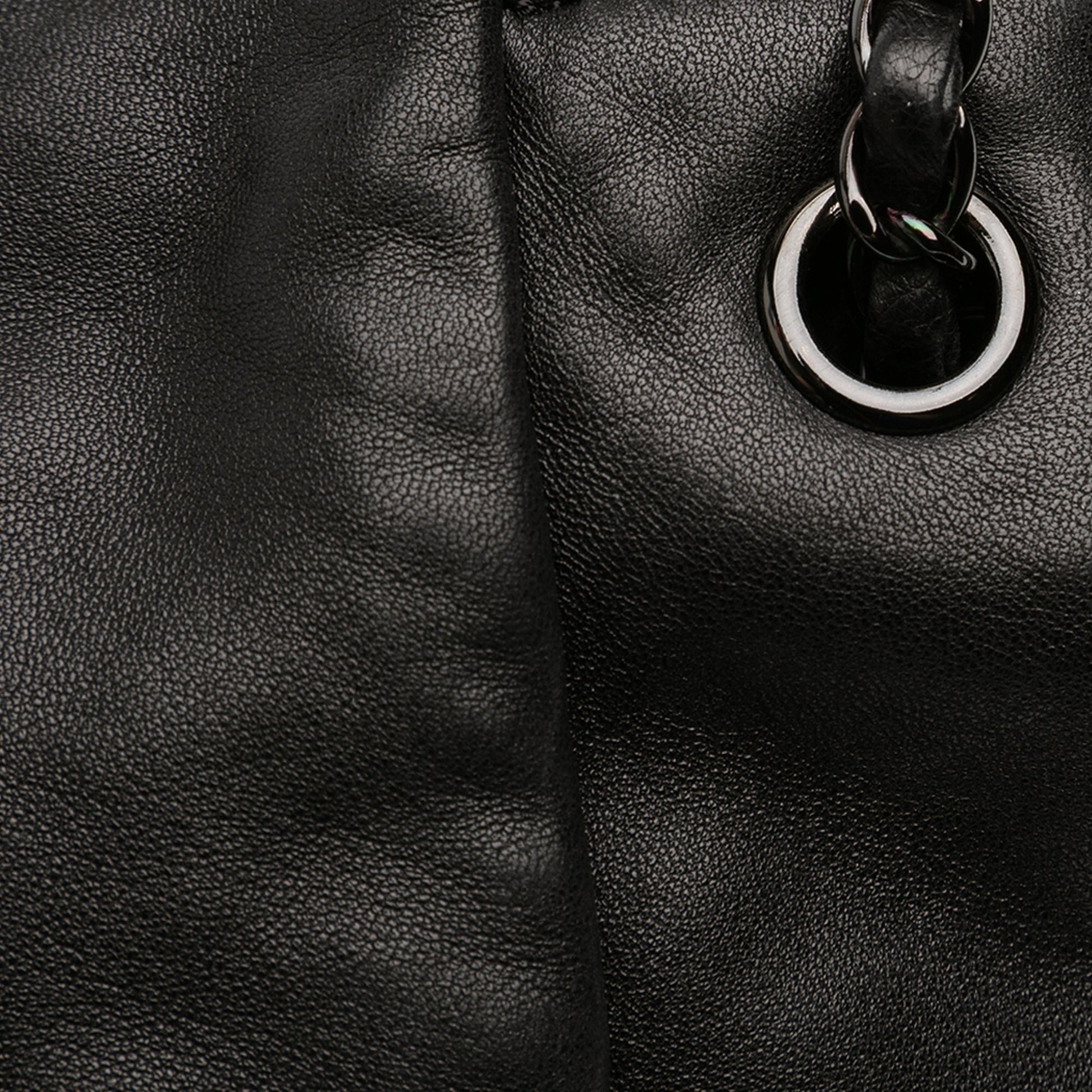 Chanel Lambskin Studded CC Accordion Flap