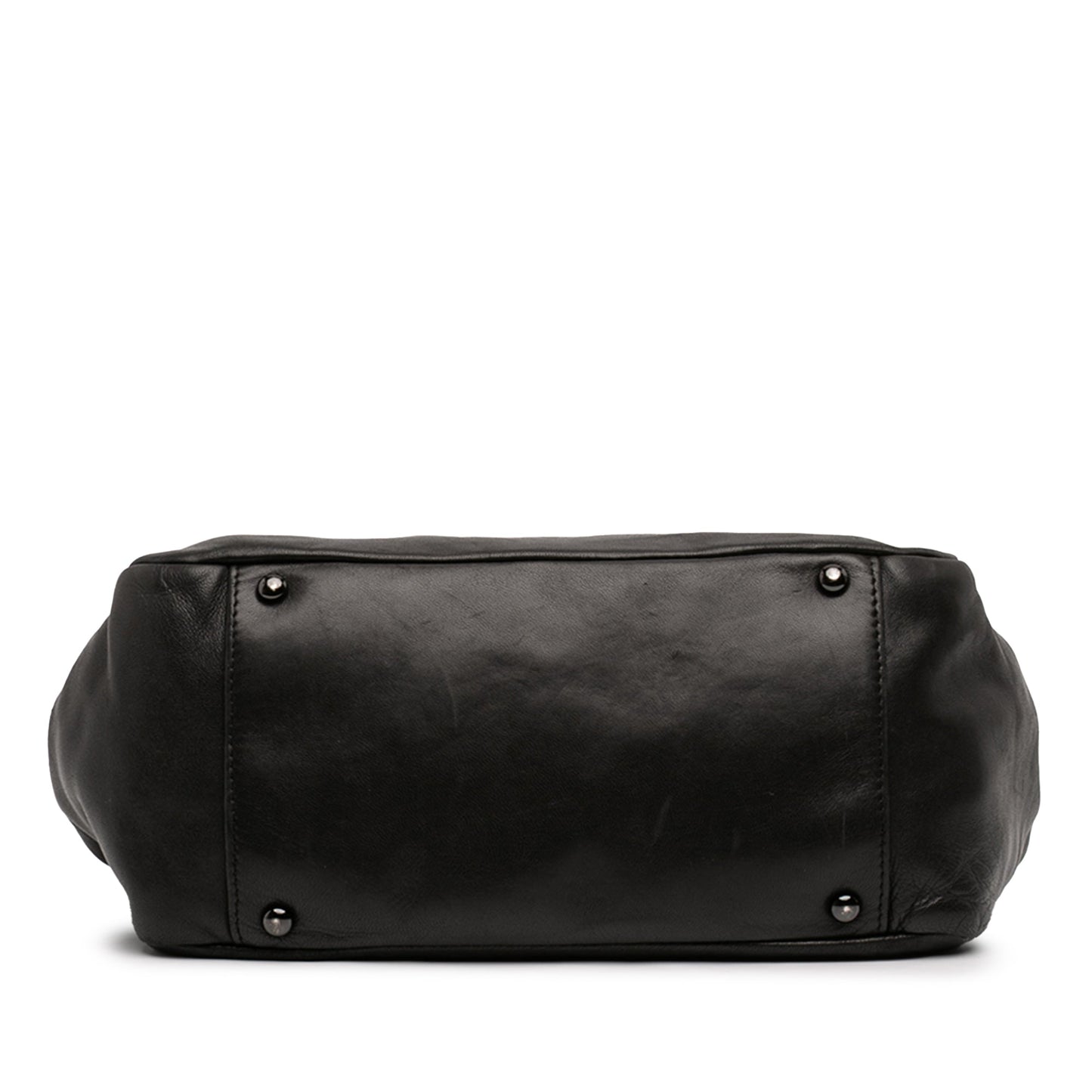 Chanel Lambskin Studded CC Accordion Flap