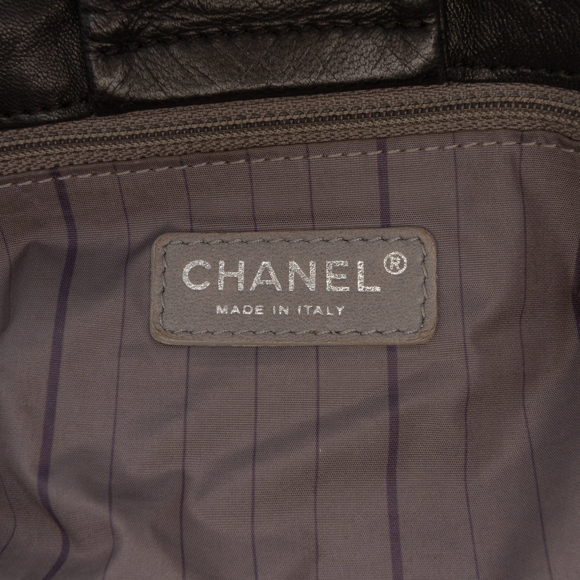 Chanel Lambskin Studded CC Accordion Flap
