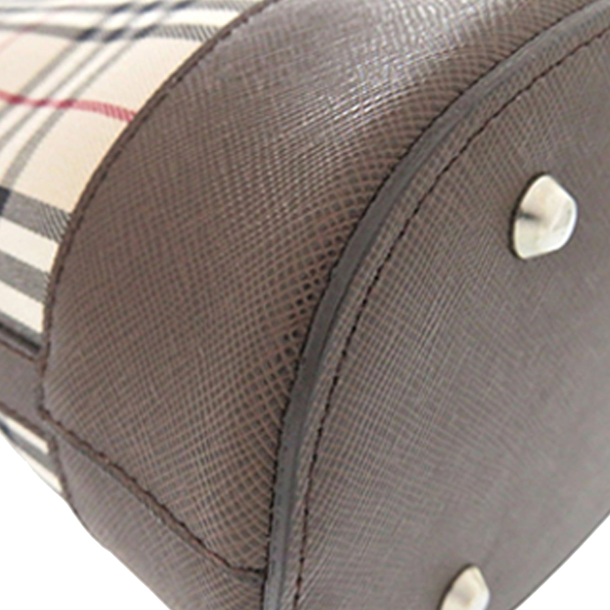 House Check Canvas Bucket Bag
