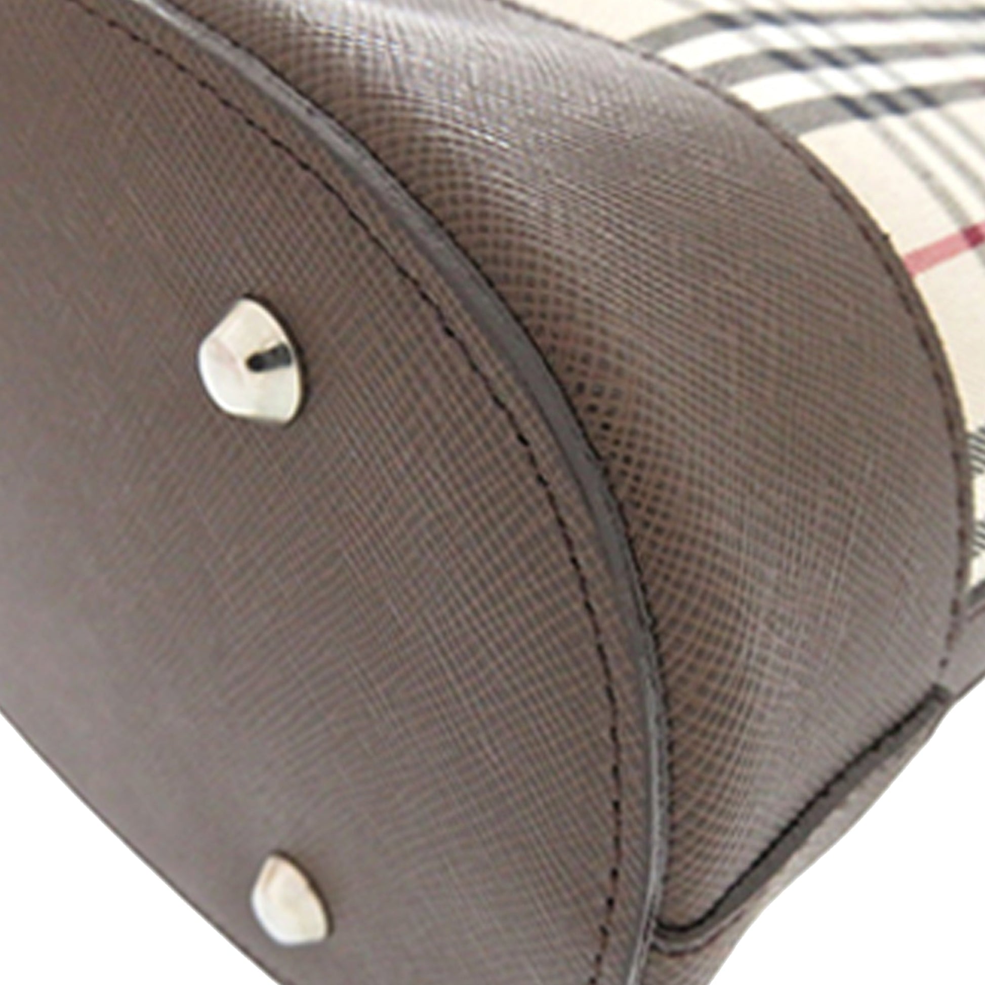 House Check Canvas Bucket Bag