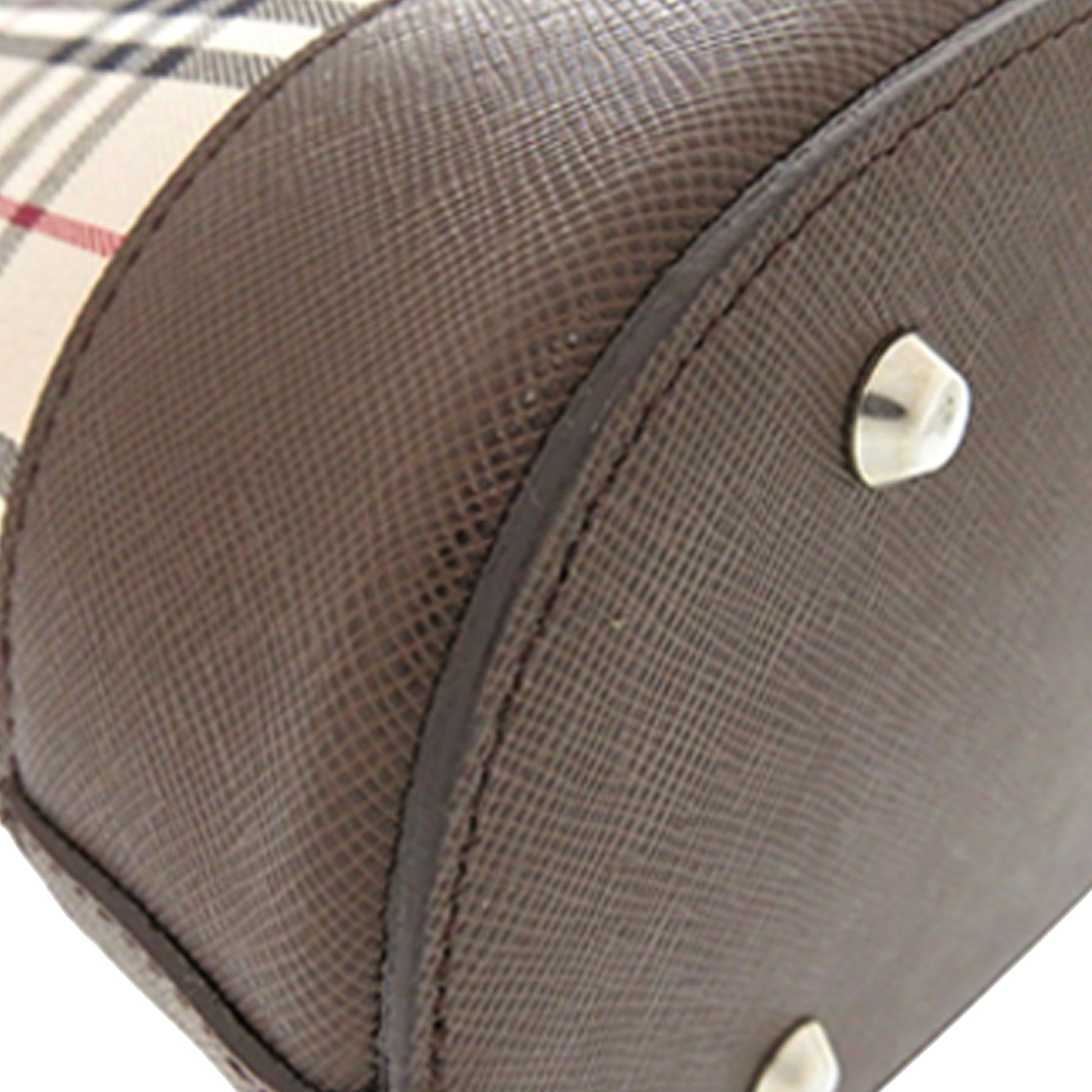 House Check Canvas Bucket Bag