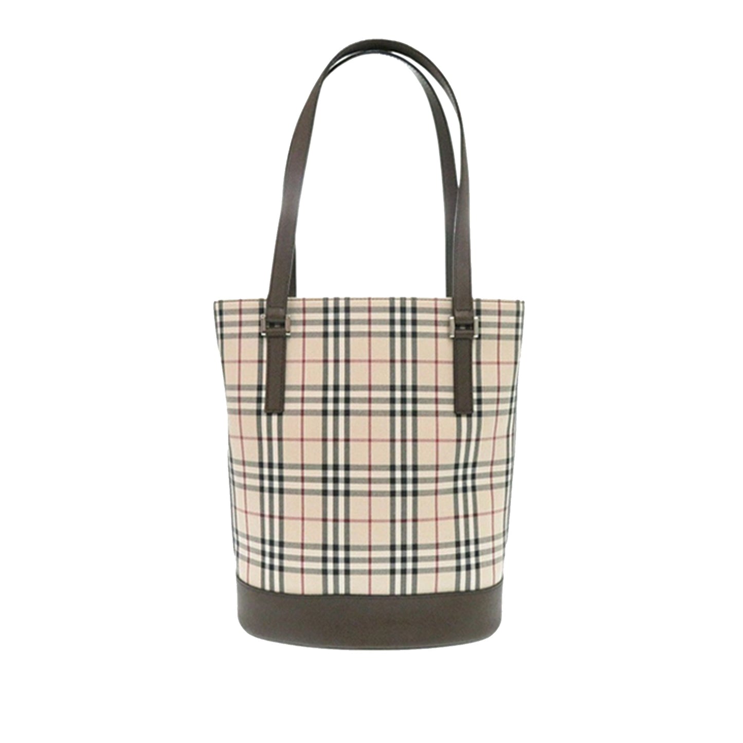 House Check Canvas Bucket Bag