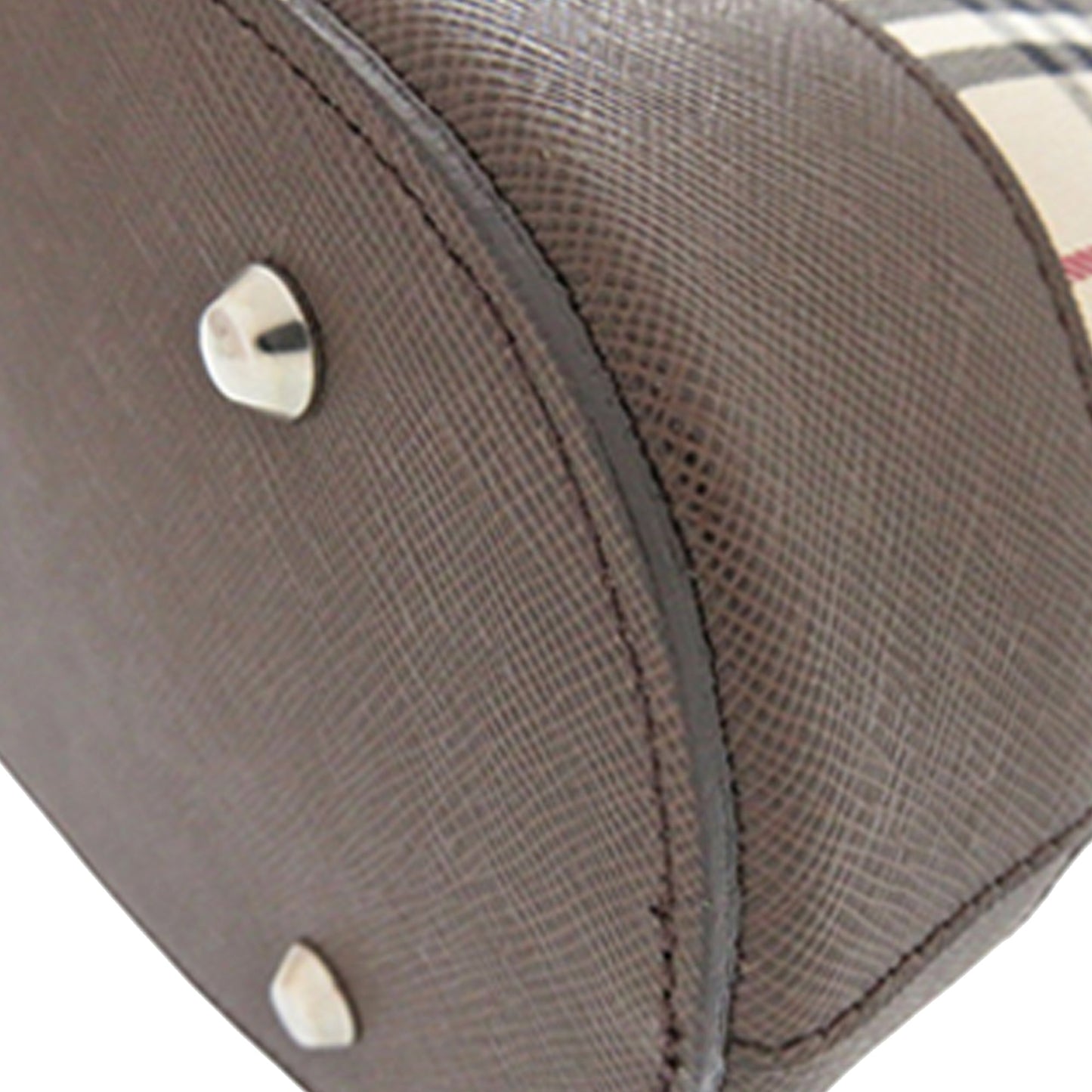 House Check Canvas Bucket Bag