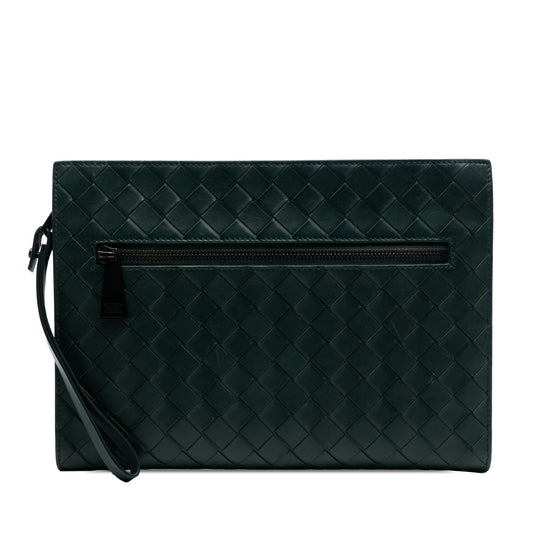 Bottega Veneta Small Calfskin Intrecciato Document Case With Wristlet
