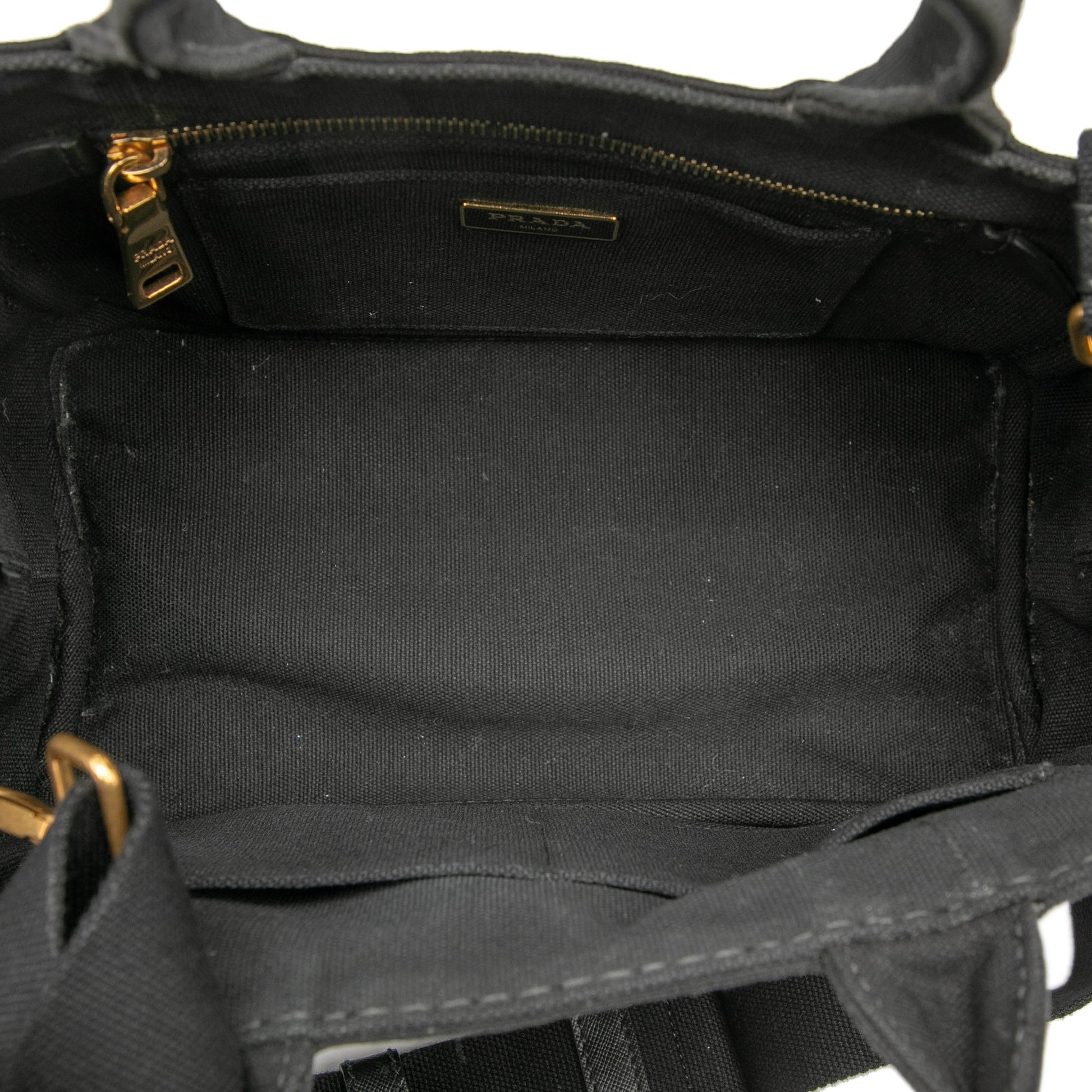 Prada Small Canvas Canapa Logo Satchel