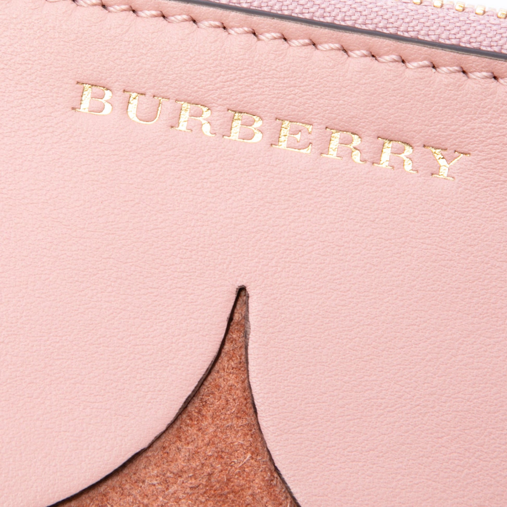 Burberry Scalloped Leather and Suede Peyton Crossbody
