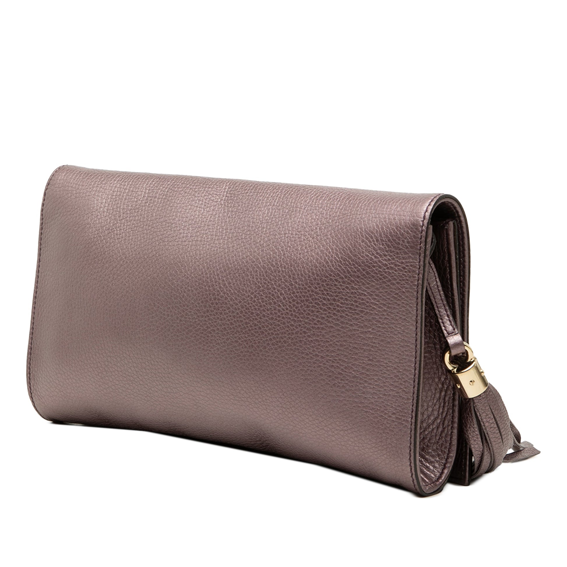 Gucci Metallic Calfskin Soho Disco Clutch