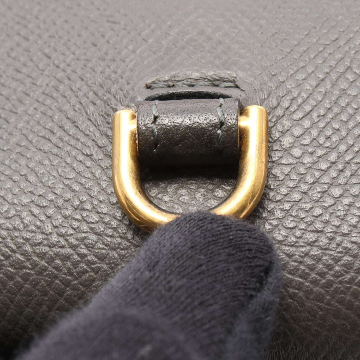 Celine Micro Grained Calfskin Belt Bag — Gray