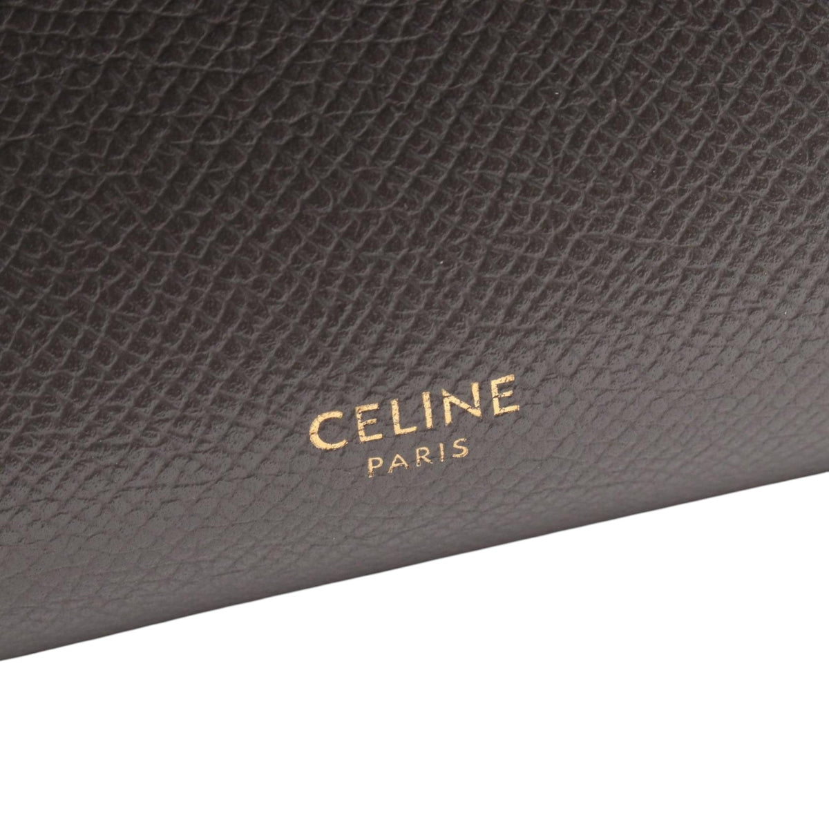 Celine Micro Grained Calfskin Belt Bag — Gray