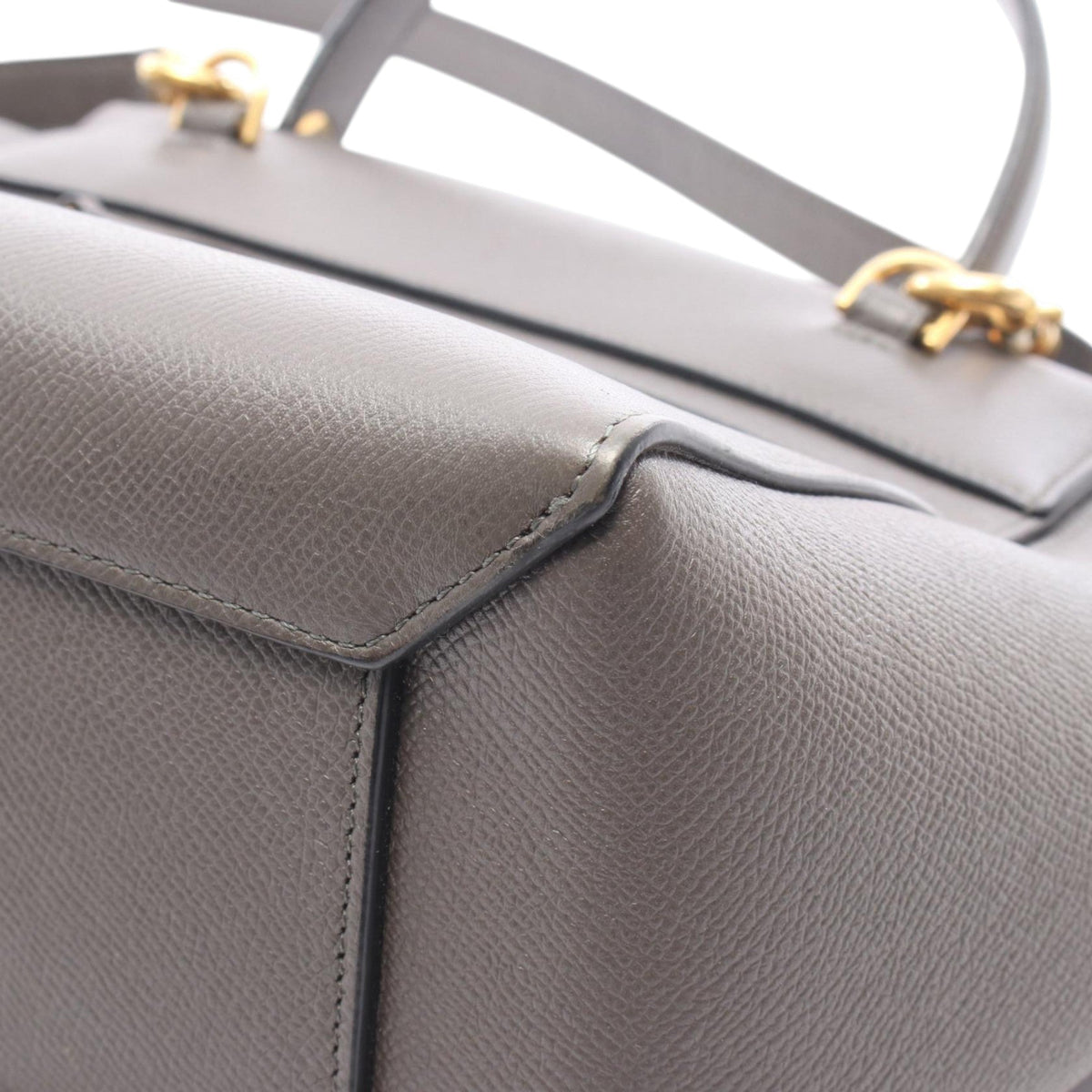 Celine Micro Grained Calfskin Belt Bag — Gray
