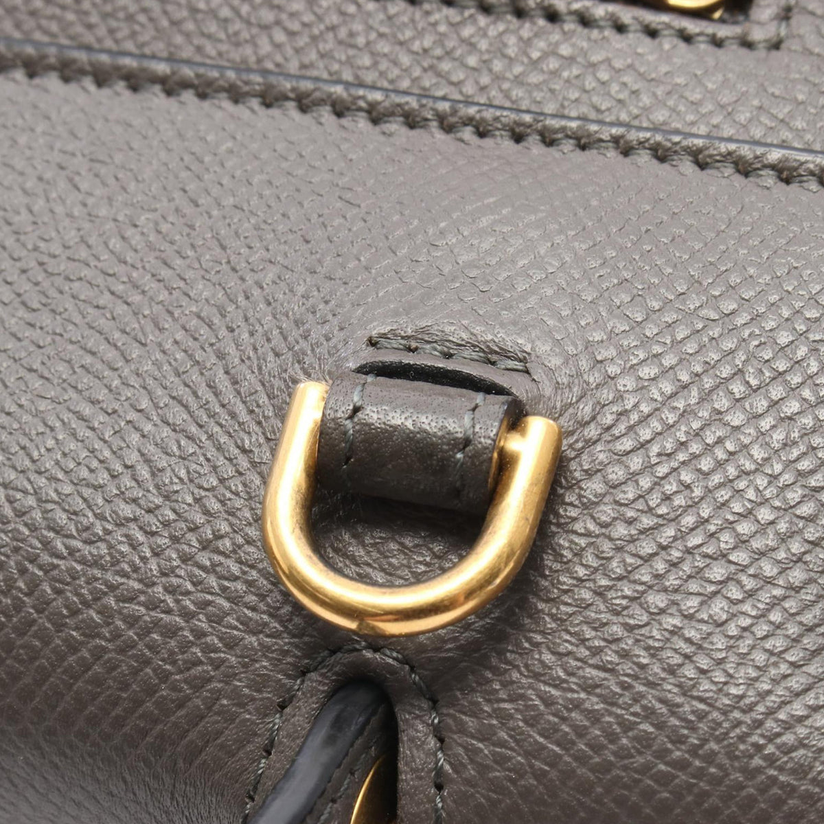 Celine Micro Grained Calfskin Belt Bag — Gray