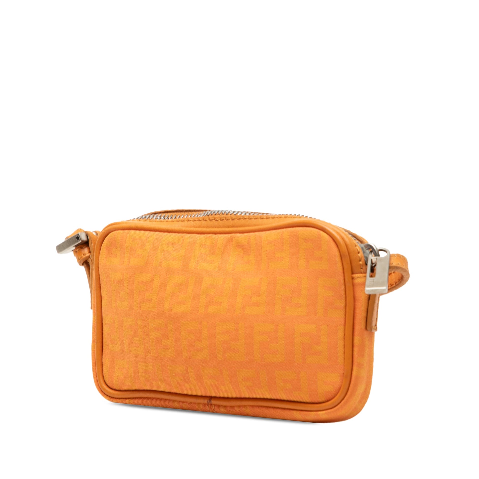Fendi Mini Zucchino Canvas Zip Crossbody