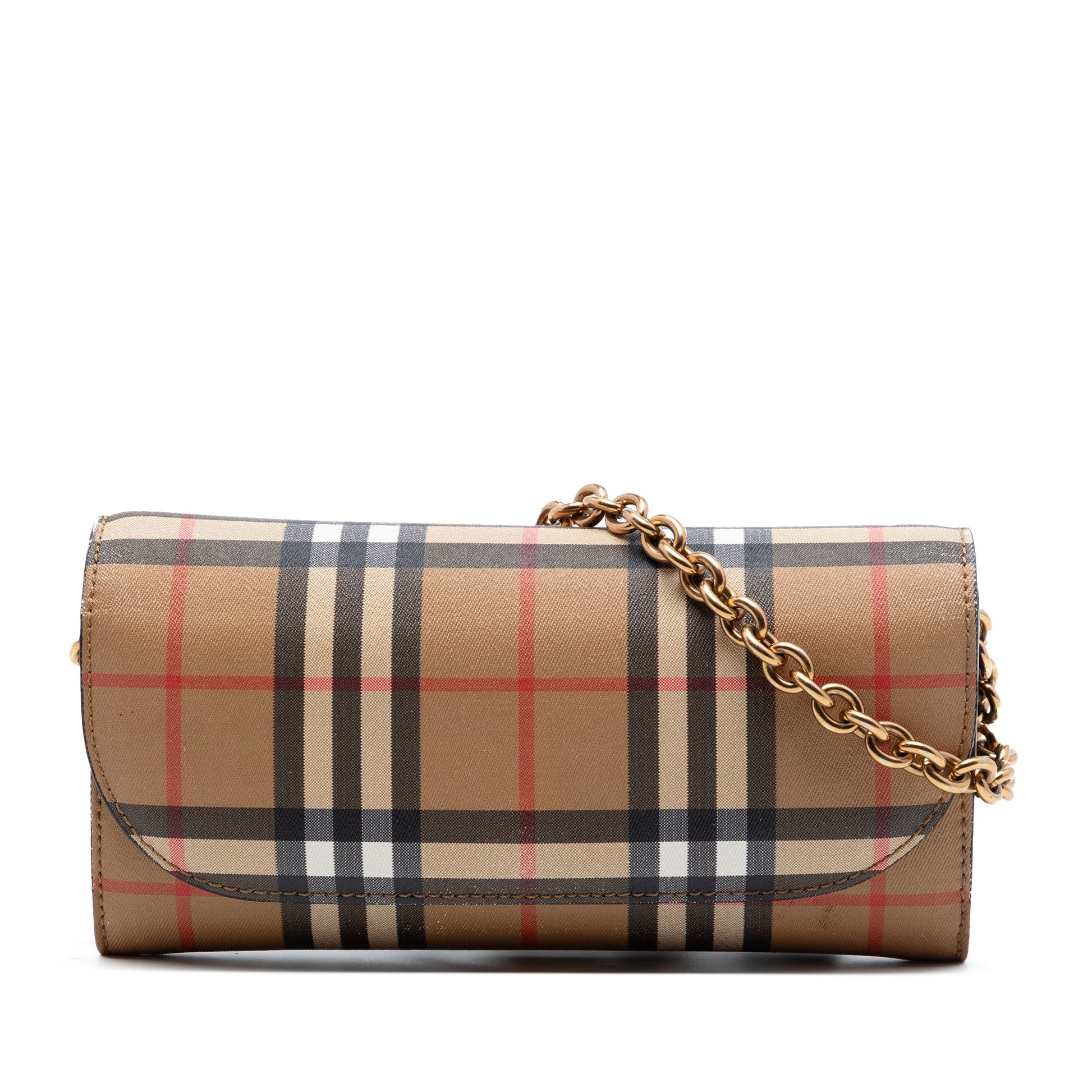 Burberry House Check Canvas Henley Wallet on Chain