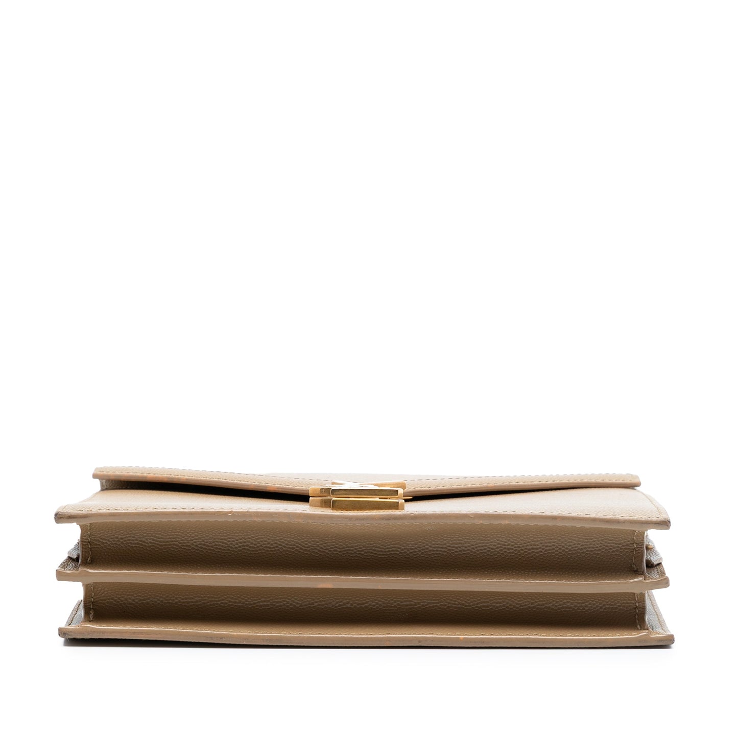 Saint Laurent Grain De Poudre Monogram Cassandra Chain Wallet