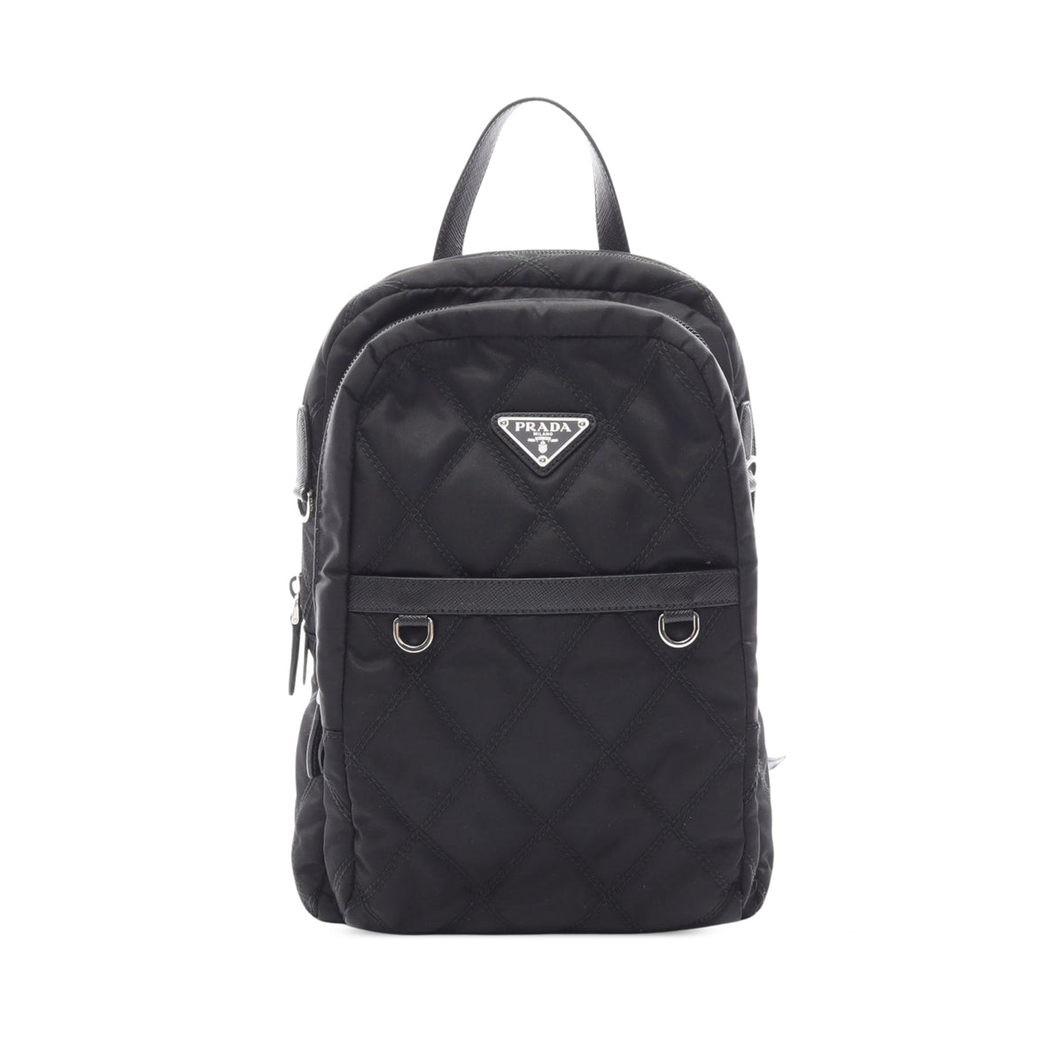 Prada Tessuto Impuntu Backpack — Black