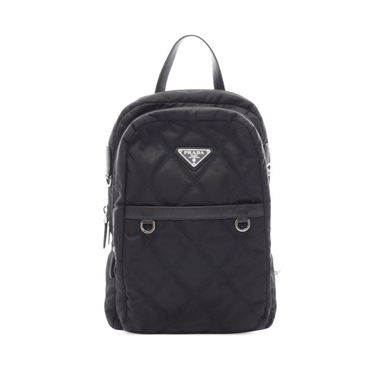 Prada Tessuto Impuntu Backpack — Black