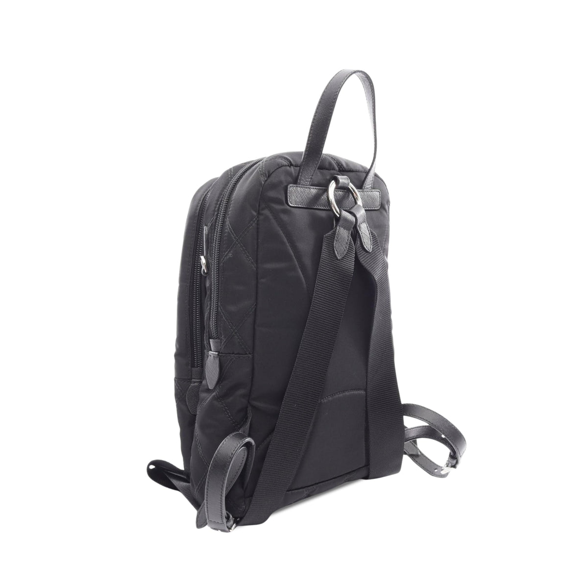 Prada Tessuto Impuntu Backpack — Black