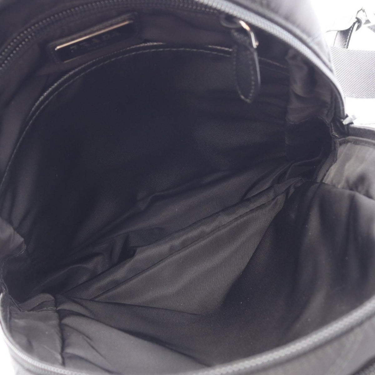 Prada Tessuto Impuntu Backpack — Black
