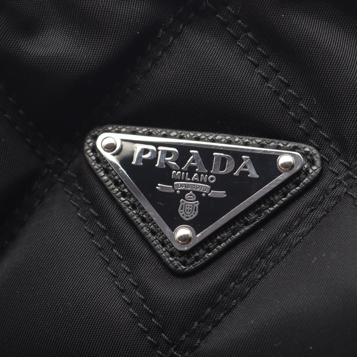 Prada Tessuto Impuntu Backpack — Black