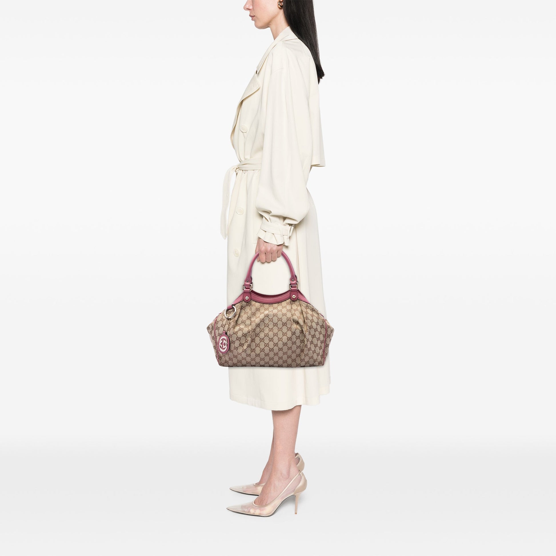 Gucci Medium GG Canvas Sukey Tote