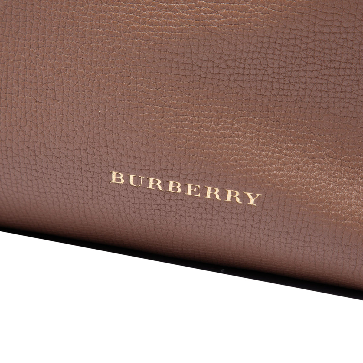 Burberry Medium Calfskin and House Check Banner Satchel — Brown