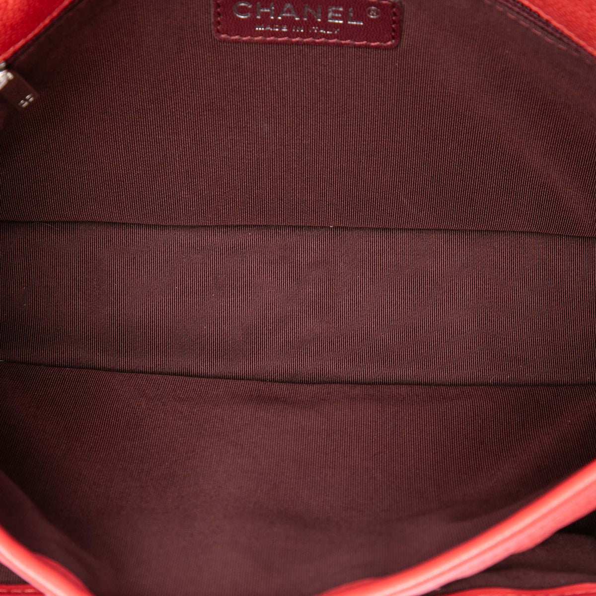 Chanel Medium Quilted Caviar French Riviera Flap — Red