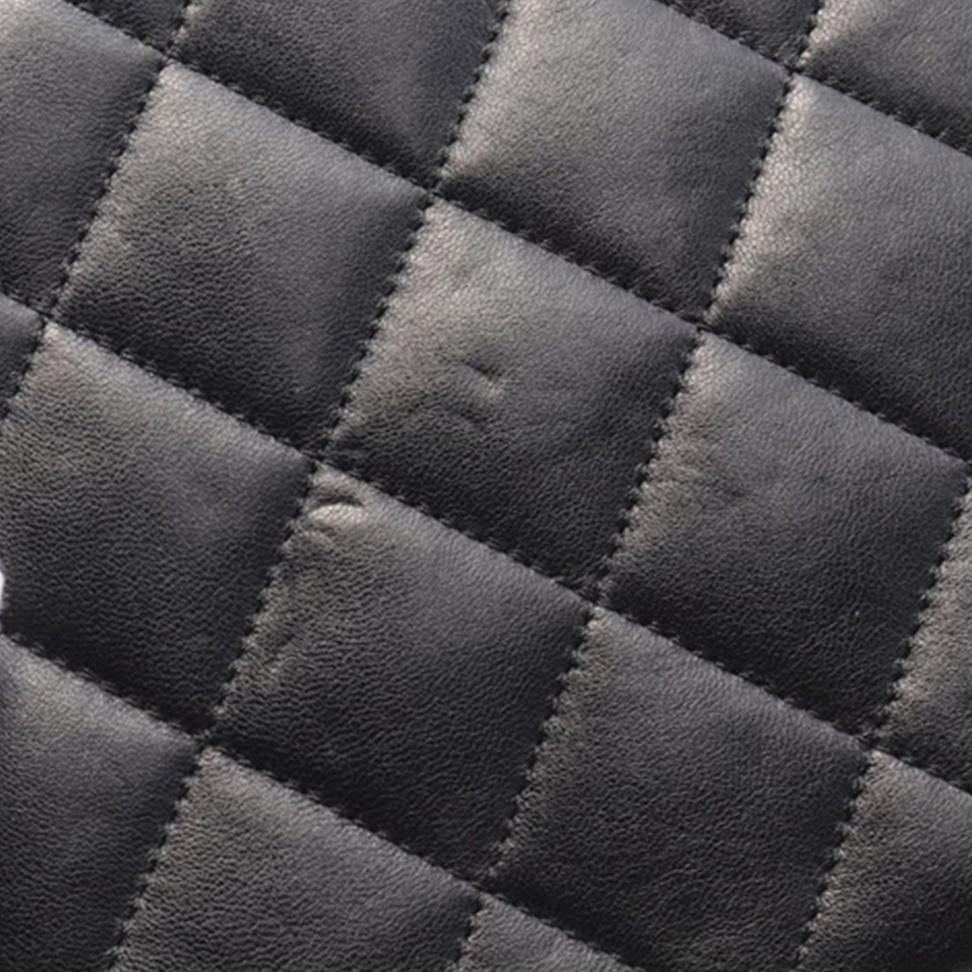 Chanel Quilted Lambskin Oval Logo Chain Top Handle Round Clutch on Chain