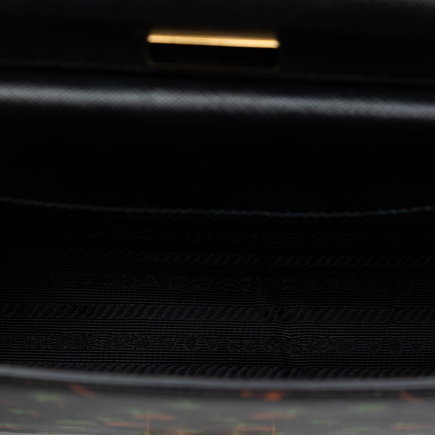Prada Saffiano Palm Tree and Hut Print Flap Crossbody