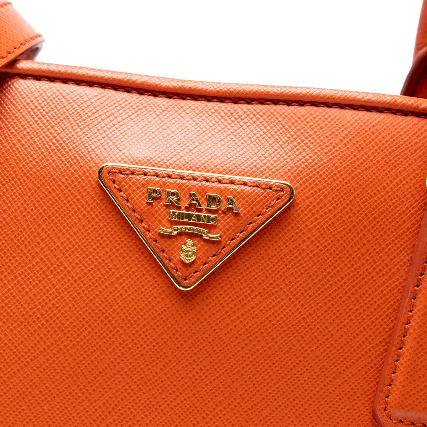 Prada Medium Saffiano Lux Open Promenade Satchel