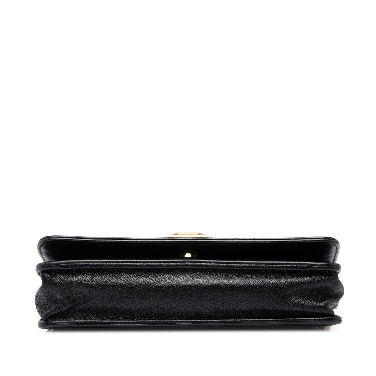 Chanel Quilted Caviar Boy Wallet on Chain — Black