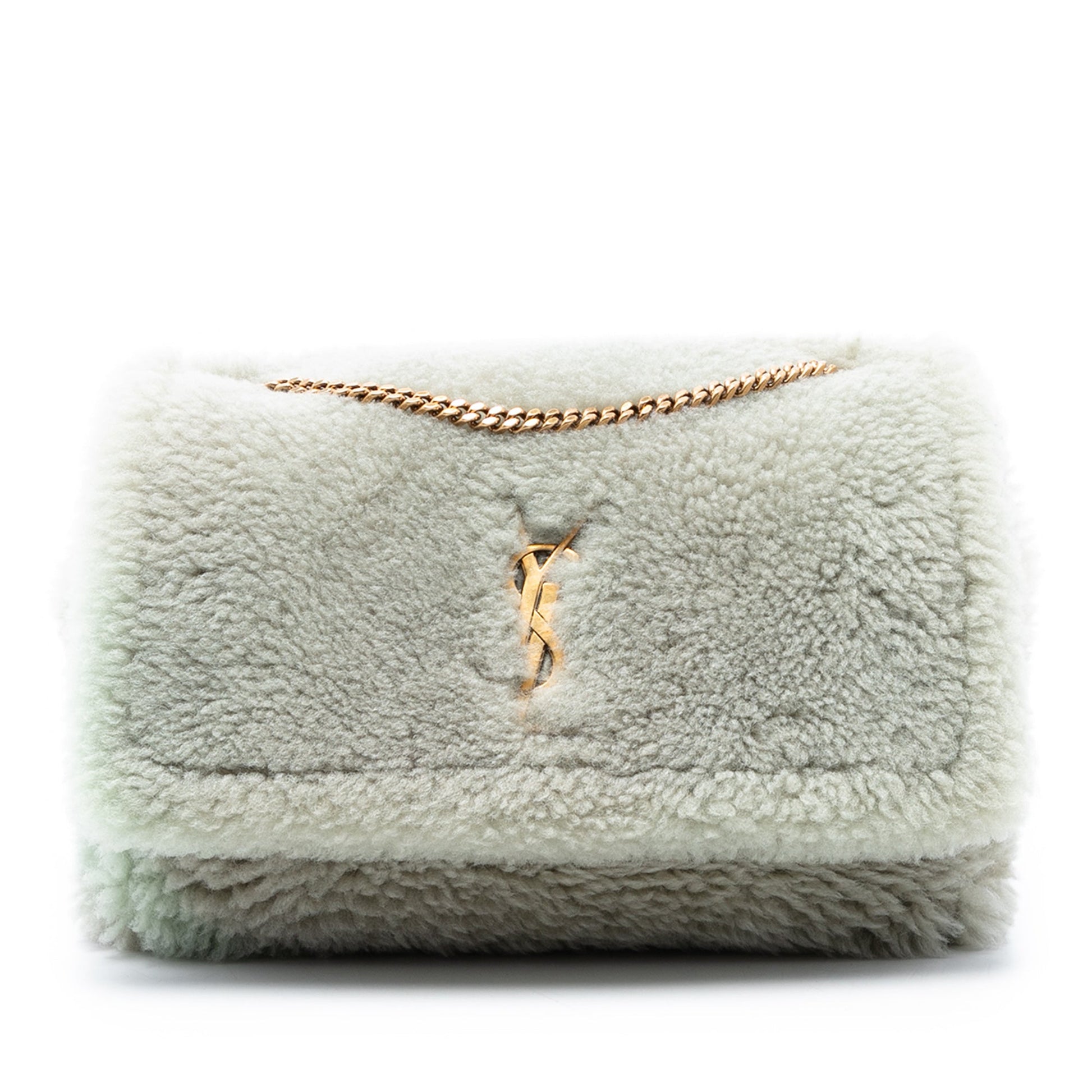 Saint Laurent Medium Shearling Monogram Kate Reversible Shoulder Bag