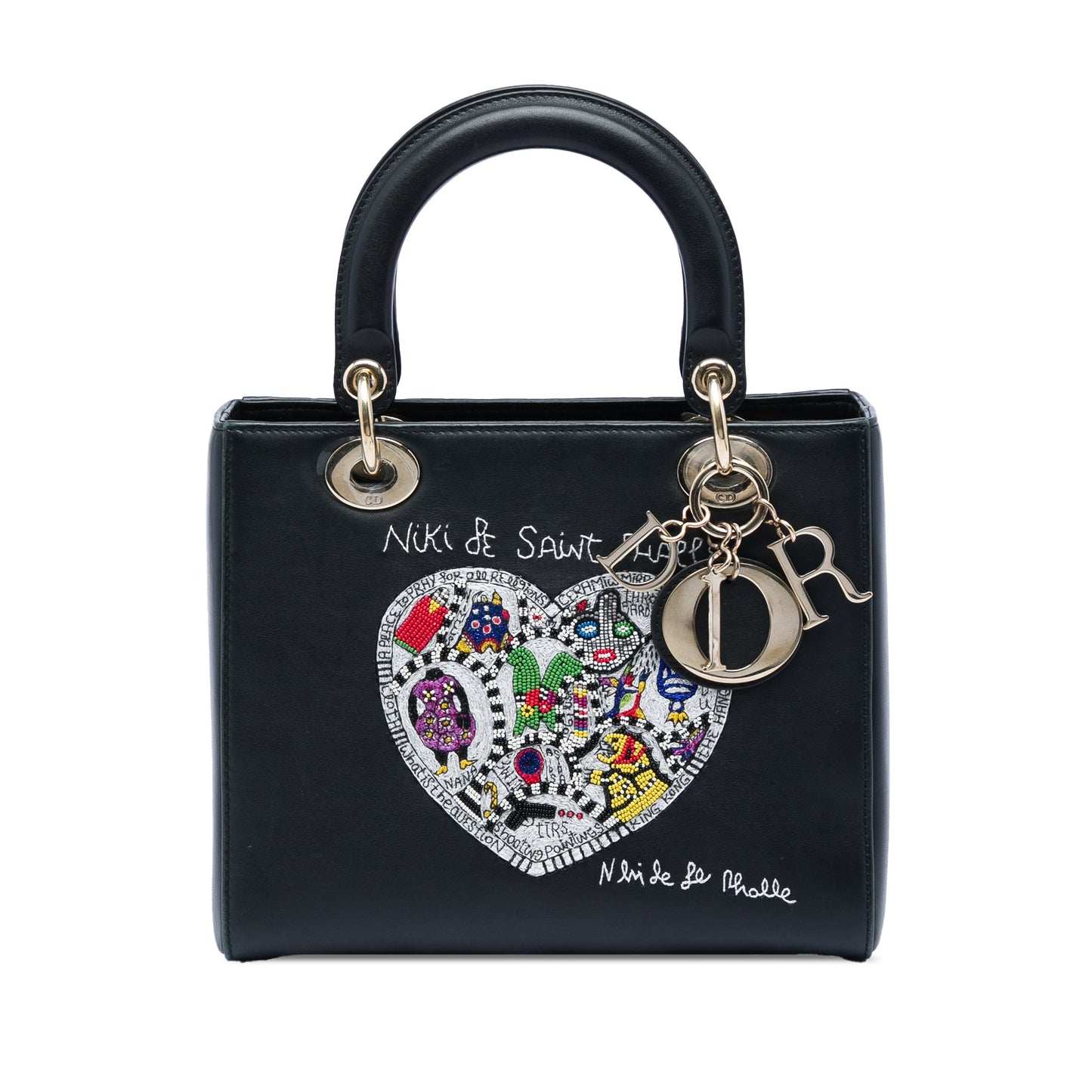Dior Niki De Saint Phalle Medium Calfskin Heart Supple Lady Dior