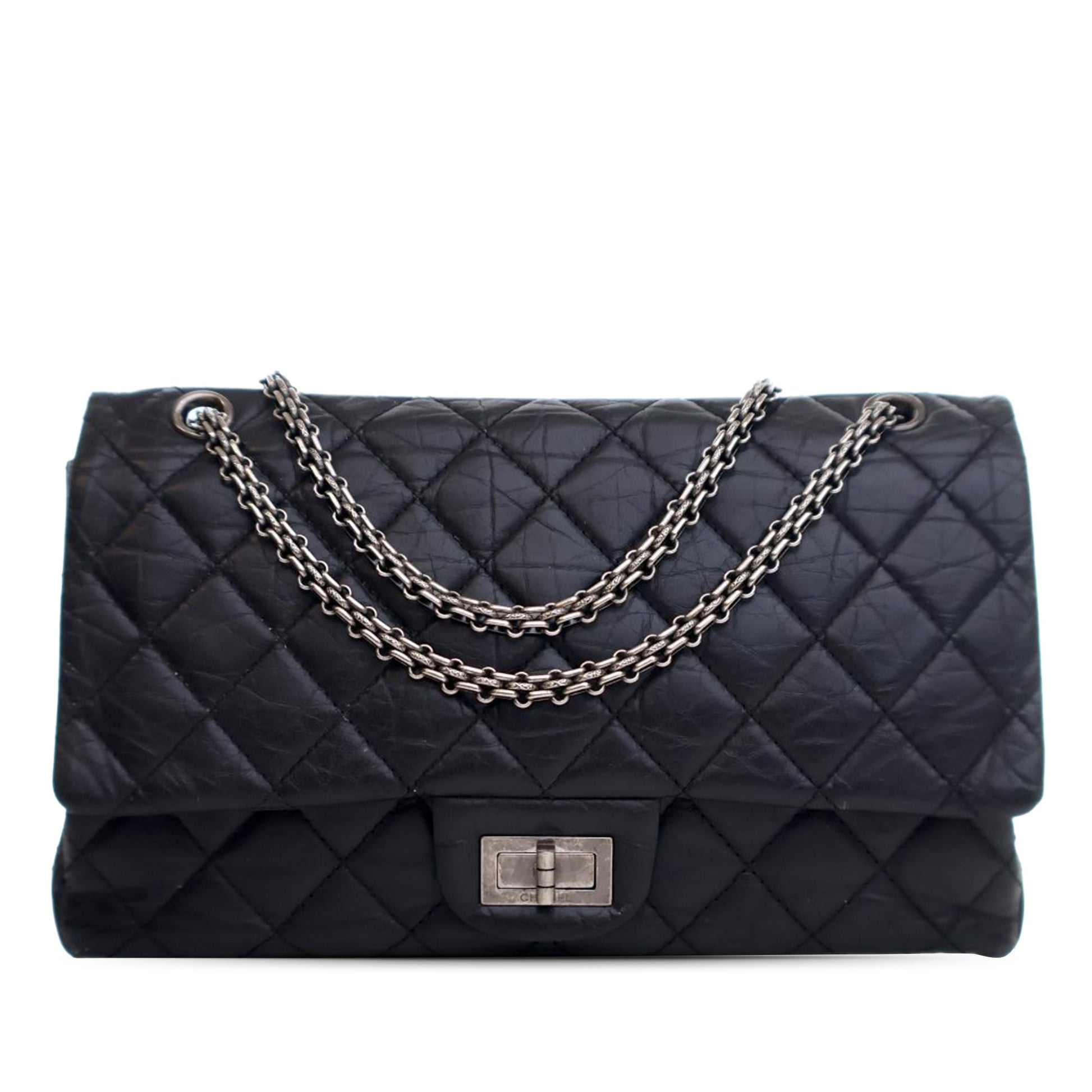Chanel Quilted Aged Calfskin Reissue 2.55 Double Flap 227