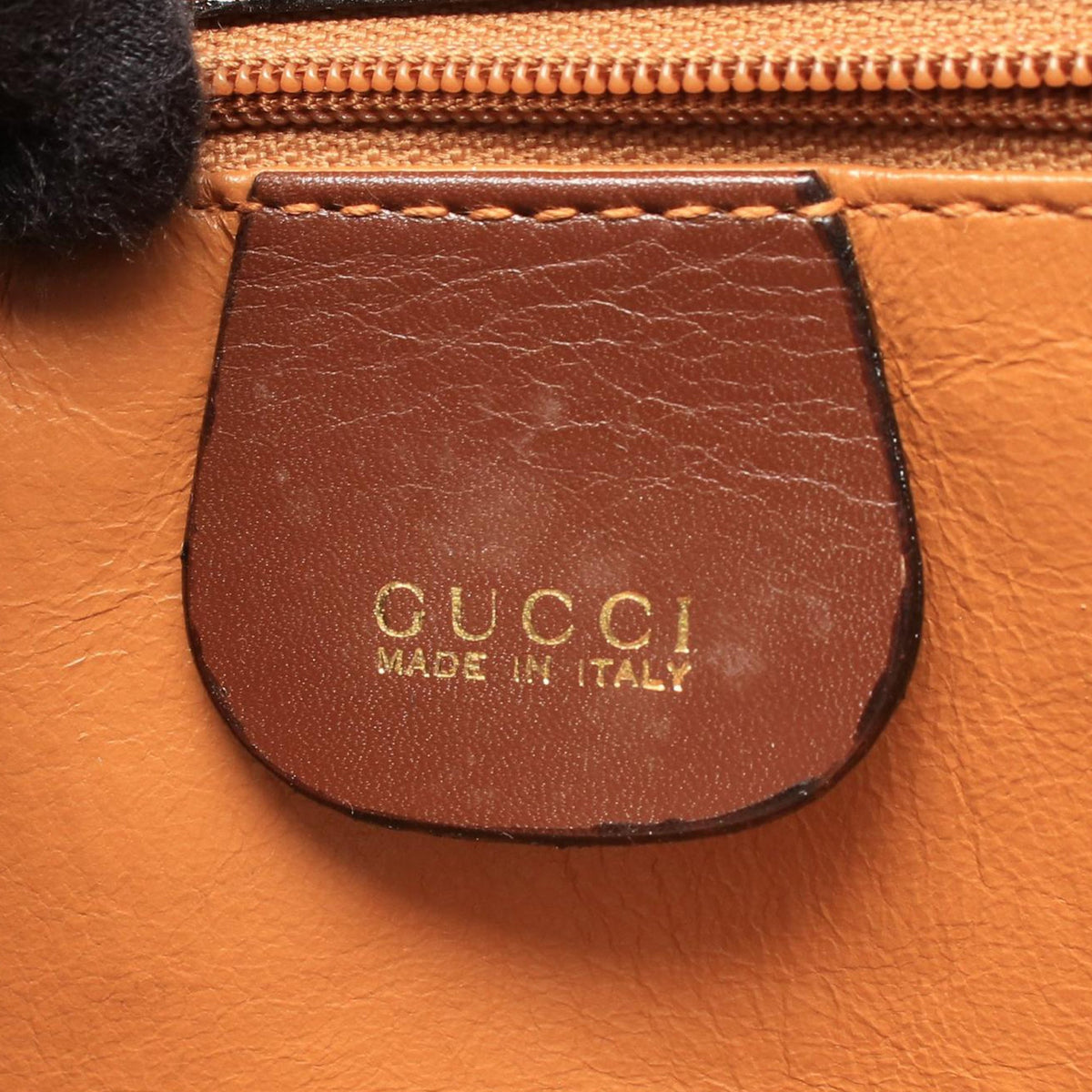 Gucci Calfskin Lady Lock Handbag — Brown