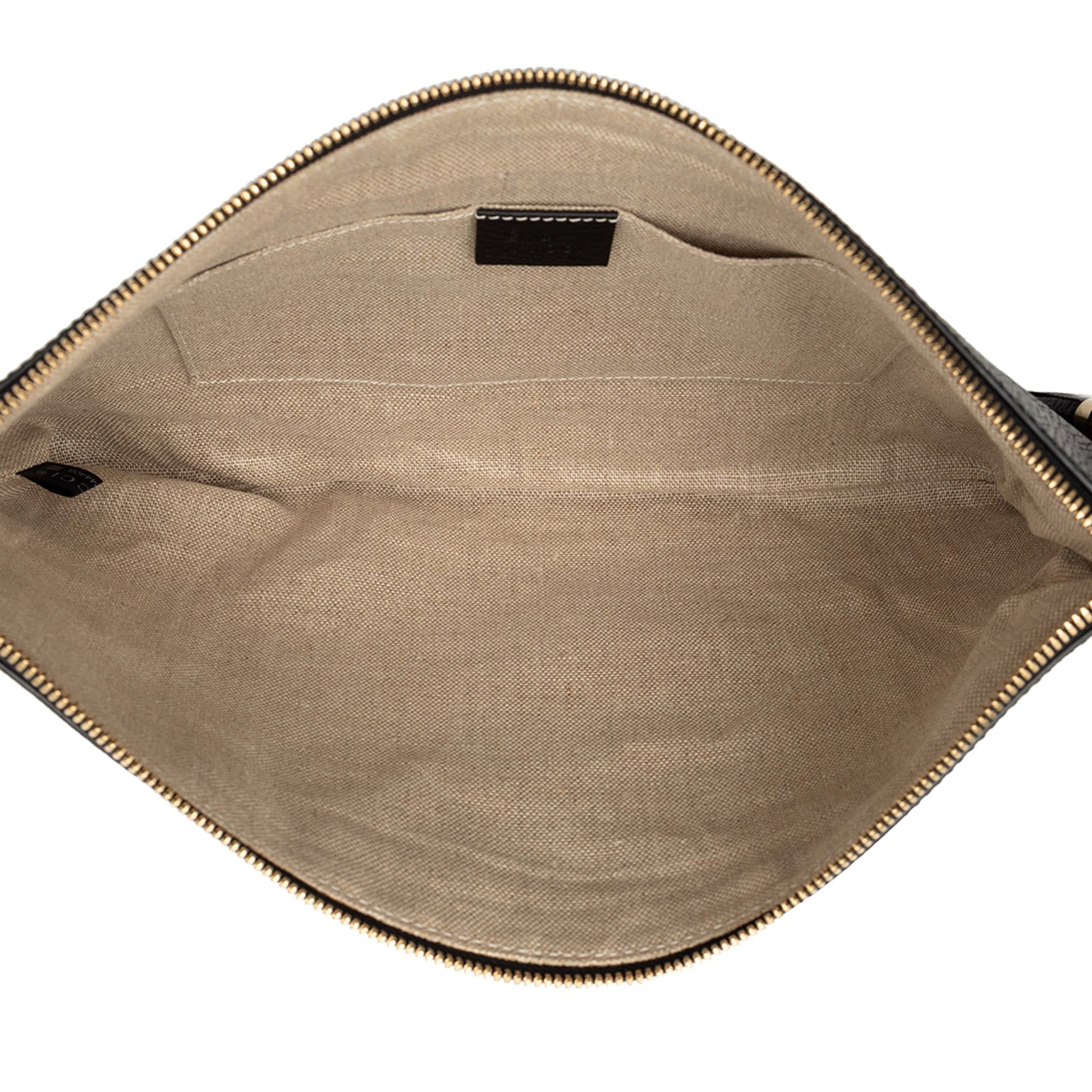 Gucci Calfskin Bamboo Tassel Clutch