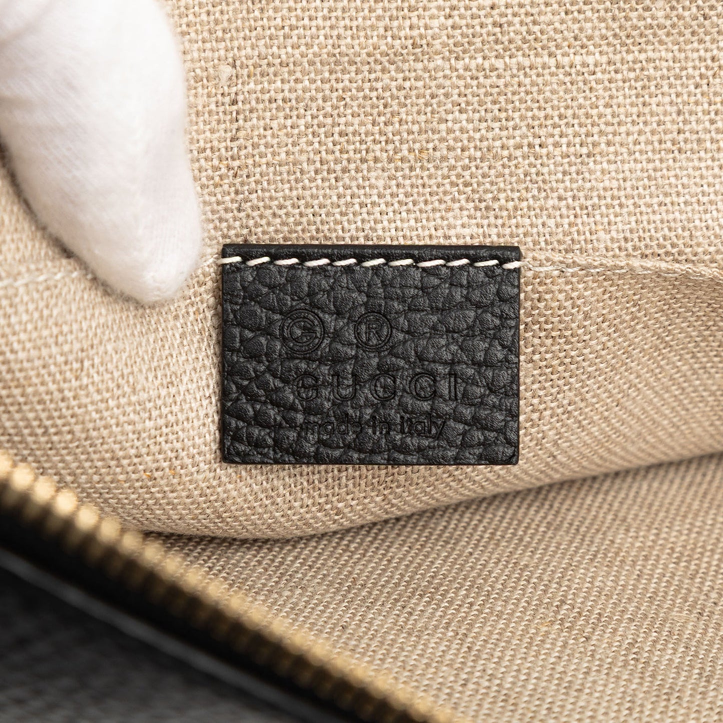 Gucci Calfskin Bamboo Tassel Clutch