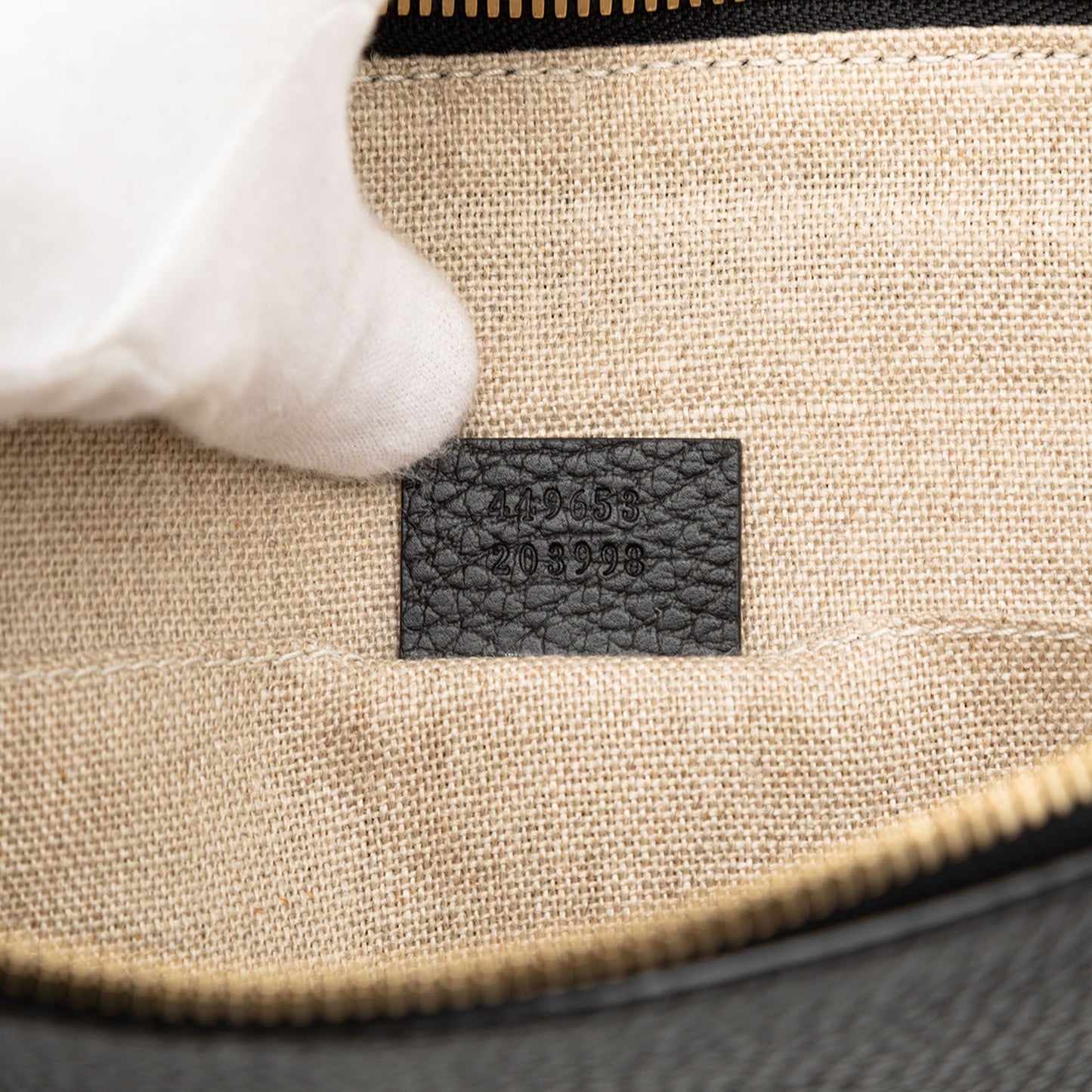 Gucci Calfskin Bamboo Tassel Clutch