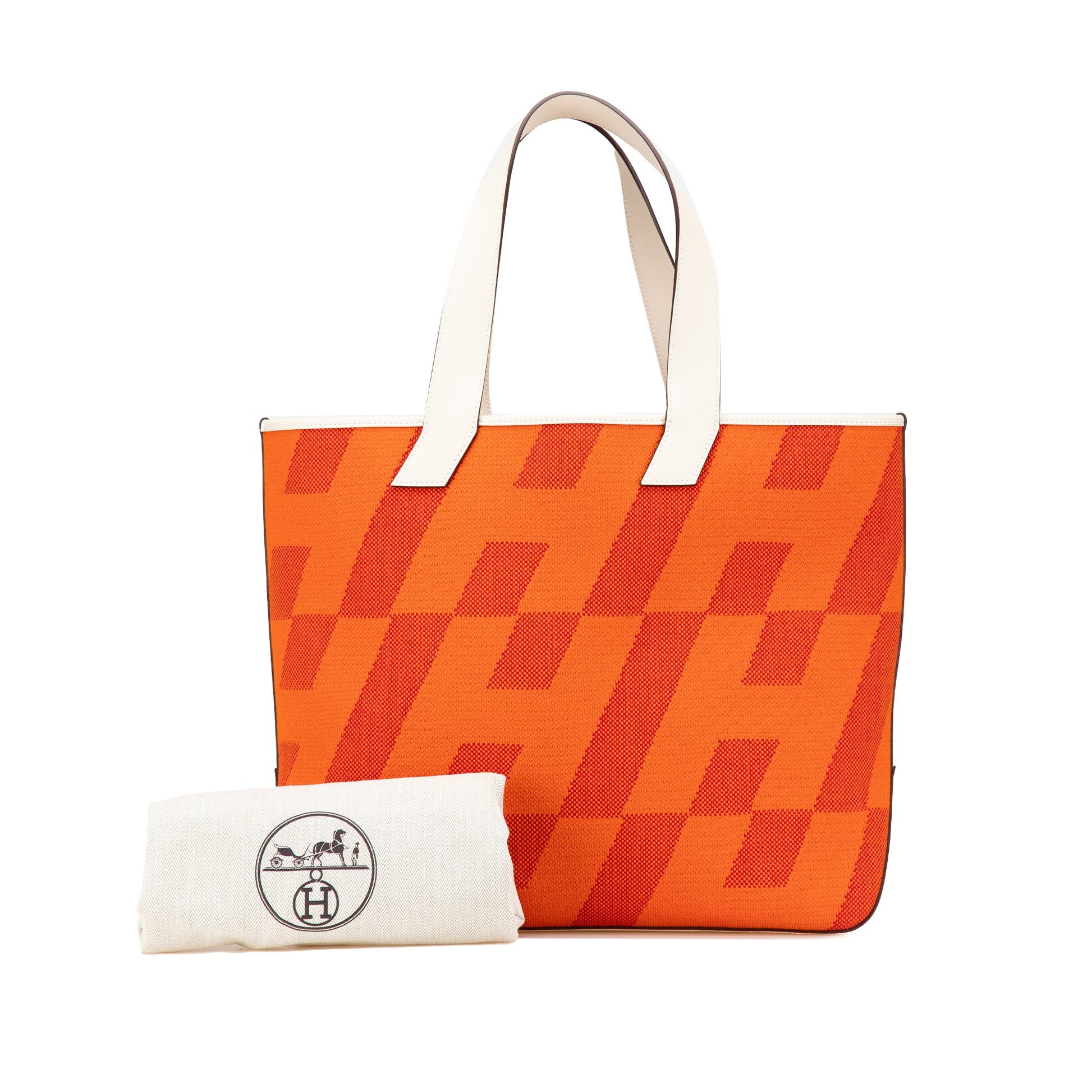 Hermès Toile H and Swift Cabas H en Biais 40