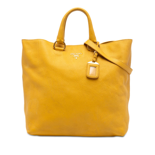 Prada Vitello Daino Open Convertible Tote