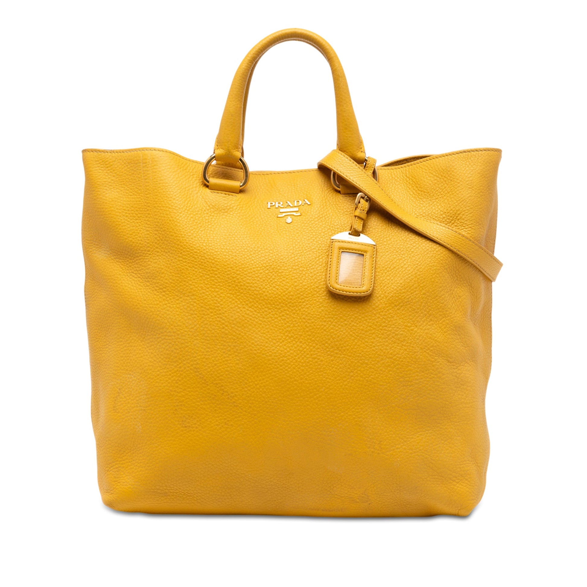Prada Vitello Daino Open Convertible Tote
