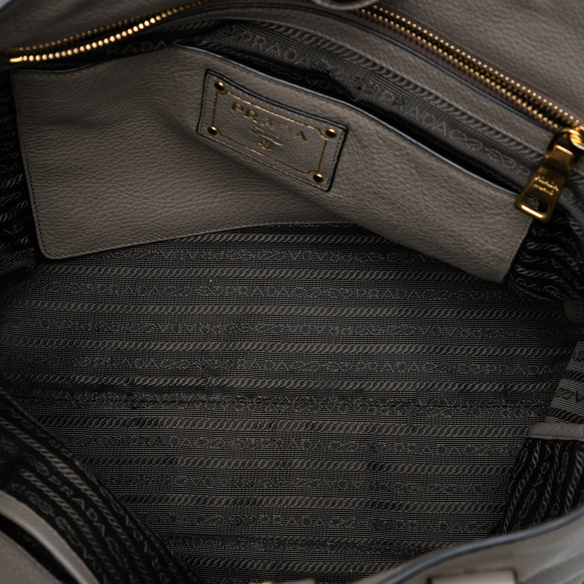 Prada Vitello Daino Open Convertible Tote